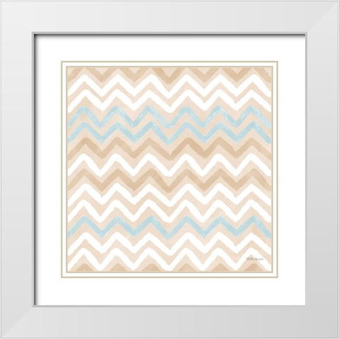 Coastal Baby Pattern XVIII White Modern Wood Framed Art Print with Double Matting by Grove, Beth
