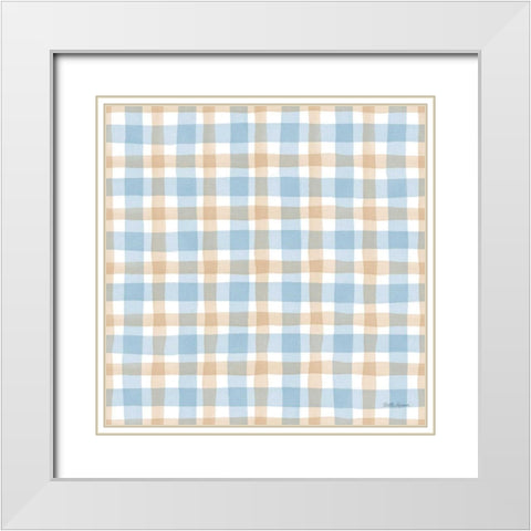 Coastal Baby Pattern XX White Modern Wood Framed Art Print with Double Matting by Grove, Beth