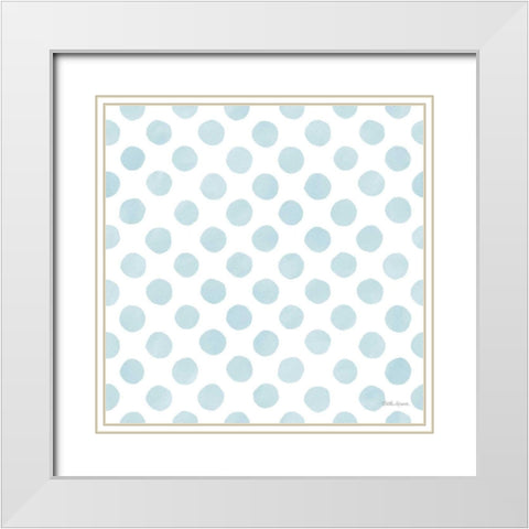Coastal Baby Pattern XXIII White Modern Wood Framed Art Print with Double Matting by Grove, Beth