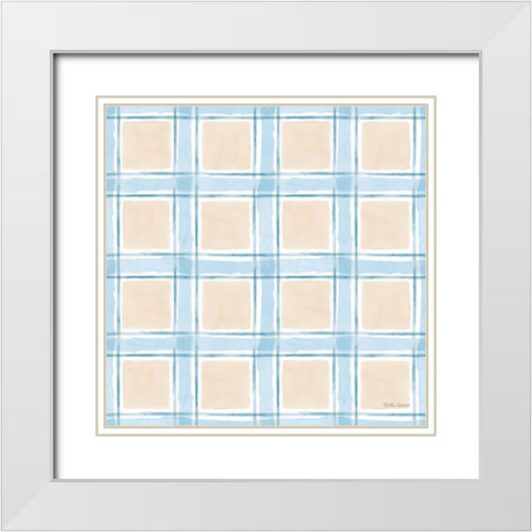 Coastal Baby Pattern XXVI White Modern Wood Framed Art Print with Double Matting by Grove, Beth