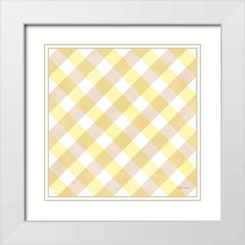 Coastal Baby Pattern XXXIII White Modern Wood Framed Art Print with Double Matting by Grove, Beth