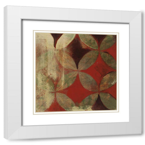 Wedding Ring V White Modern Wood Framed Art Print with Double Matting by Lovell, Kathrine
