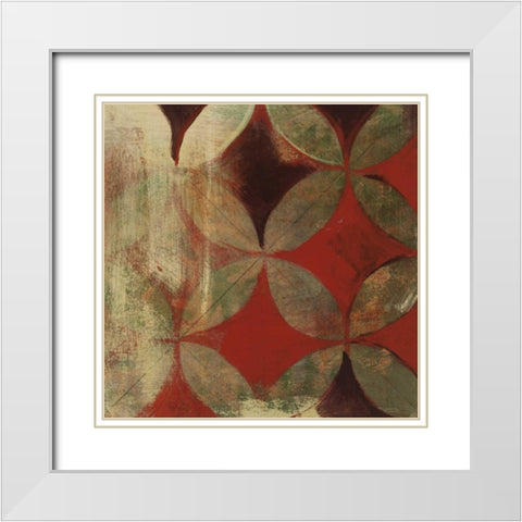 Wedding Ring V White Modern Wood Framed Art Print with Double Matting by Lovell, Kathrine