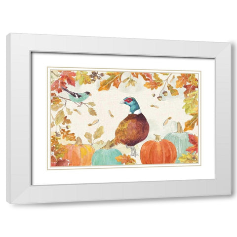 Falling for Fall II White Modern Wood Framed Art Print with Double Matting by Grove, Beth