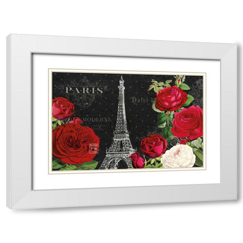 Rouge Paris I Black White Modern Wood Framed Art Print with Double Matting by Pertiet, Katie