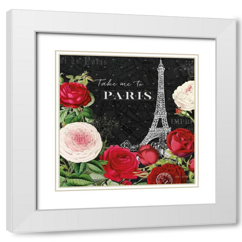 Rouge Paris III Black White Modern Wood Framed Art Print with Double Matting by Pertiet, Katie