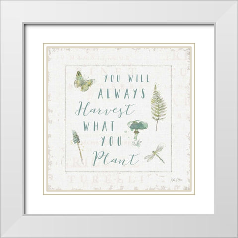 In the Forest V Harvest White Modern Wood Framed Art Print with Double Matting by Pertiet, Katie