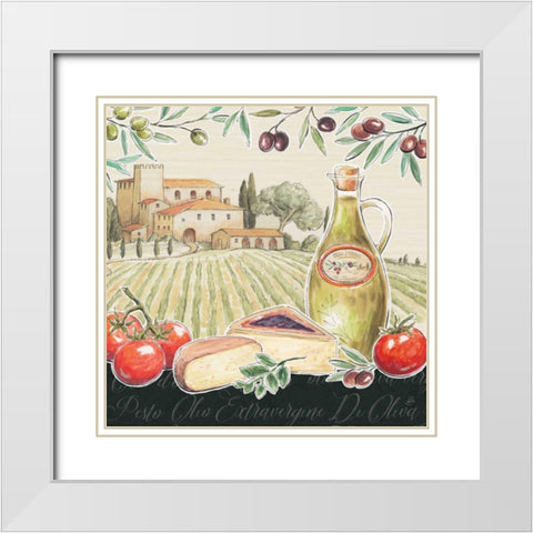 Tuscan Flavor III White Modern Wood Framed Art Print with Double Matting by Brissonnet, Daphne