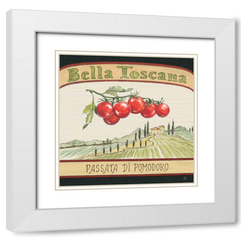 Tuscan Flavor V White Modern Wood Framed Art Print with Double Matting by Brissonnet, Daphne