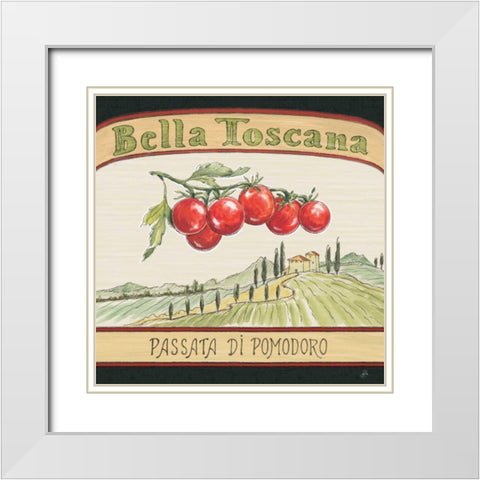 Tuscan Flavor V White Modern Wood Framed Art Print with Double Matting by Brissonnet, Daphne