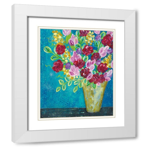 Bright Summer White Modern Wood Framed Art Print with Double Matting by Prahl, Courtney