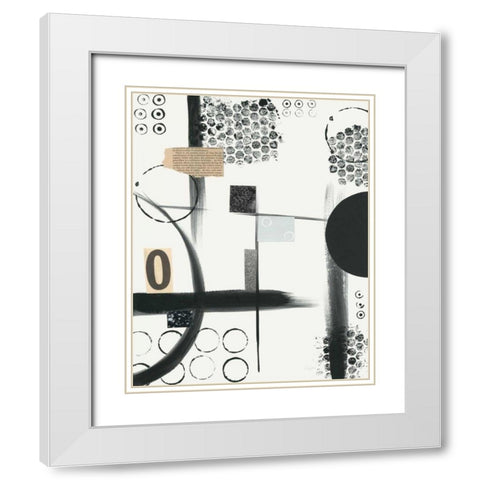Zero White Modern Wood Framed Art Print with Double Matting by Prahl, Courtney
