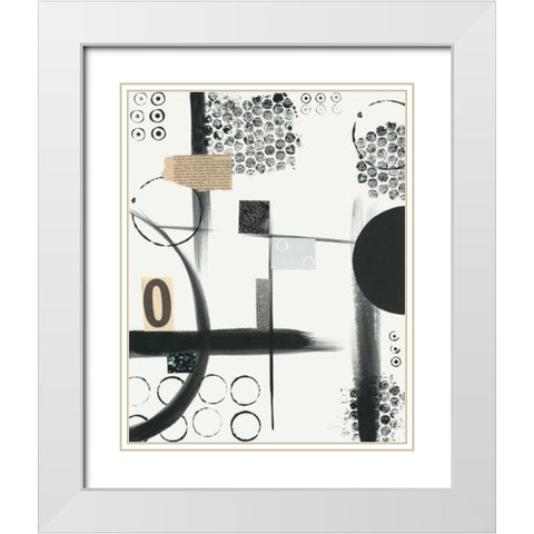 Zero White Modern Wood Framed Art Print with Double Matting by Prahl, Courtney