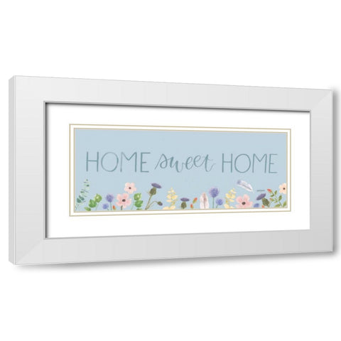 Spring Sentiments IV White Modern Wood Framed Art Print with Double Matting by Jackson, Jenaya