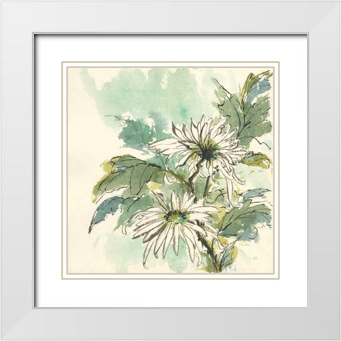 Snowmum I White Modern Wood Framed Art Print with Double Matting by Paschke, Chris