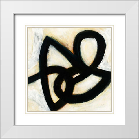 In the Maze I White Modern Wood Framed Art Print with Double Matting by Davies, Jane