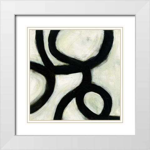In the Maze II White Modern Wood Framed Art Print with Double Matting by Davies, Jane