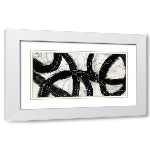 In the Maze V White Modern Wood Framed Art Print with Double Matting by Davies, Jane
