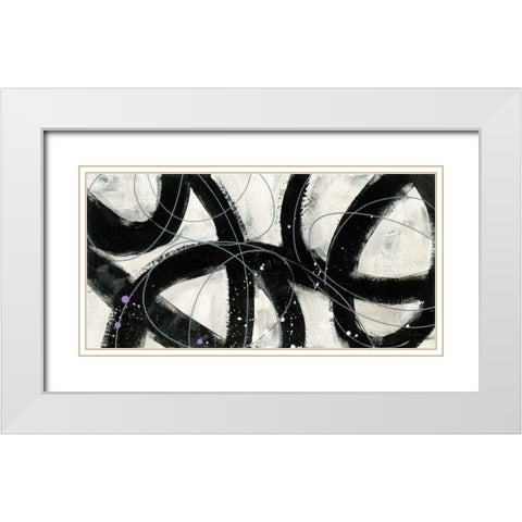 In the Maze V White Modern Wood Framed Art Print with Double Matting by Davies, Jane