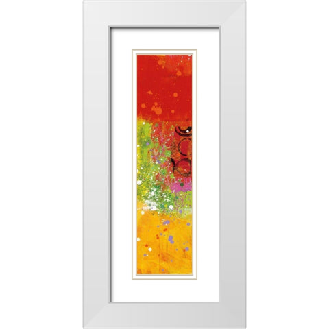 Lots of Color White Modern Wood Framed Art Print with Double Matting by Davies, Jane