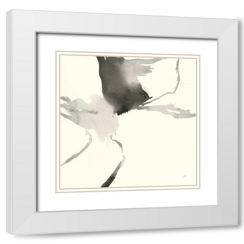 Gesture II White Modern Wood Framed Art Print with Double Matting by Paschke, Chris