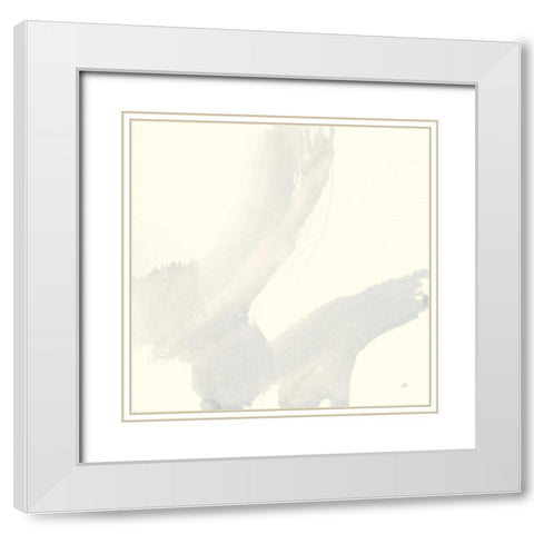 Zen I White Modern Wood Framed Art Print with Double Matting by Paschke, Chris