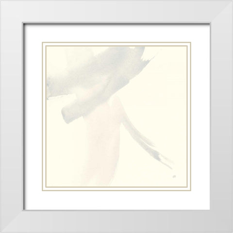 Zen II White Modern Wood Framed Art Print with Double Matting by Paschke, Chris