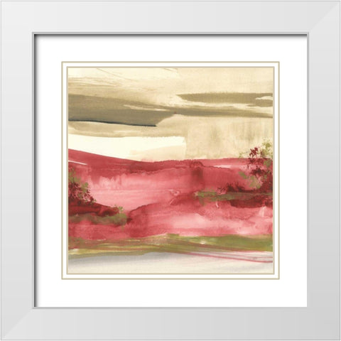 Red Rock II White Modern Wood Framed Art Print with Double Matting by Paschke, Chris