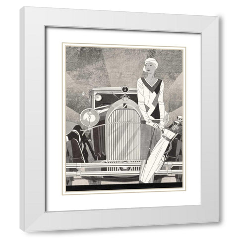 Road Tour II No Words White Modern Wood Framed Art Print with Double Matting by Schlabach, Sue