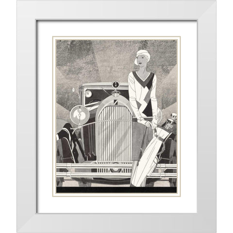 Road Tour II No Words White Modern Wood Framed Art Print with Double Matting by Schlabach, Sue