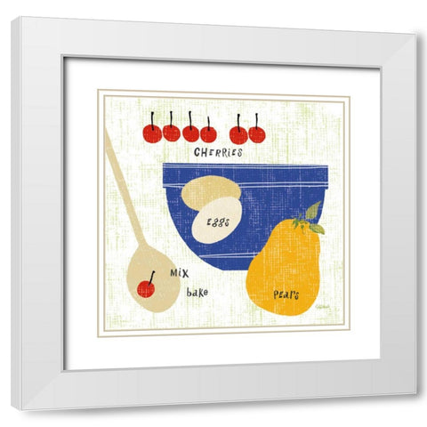 Baking It I White Modern Wood Framed Art Print with Double Matting by Schlabach, Sue