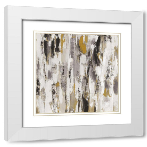 Sun Rays BW White Modern Wood Framed Art Print with Double Matting by Vassileva, Silvia