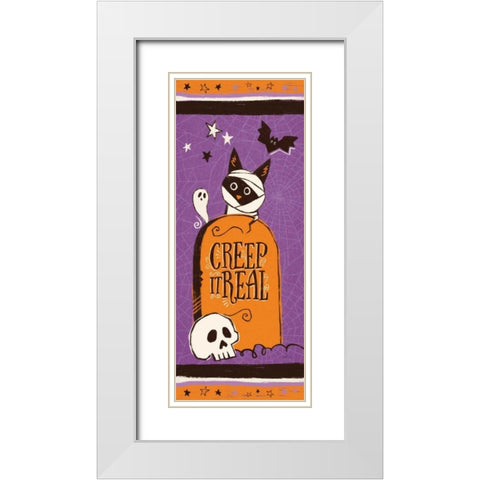 Spooktacular XIV White Modern Wood Framed Art Print with Double Matting by Penner, Janelle