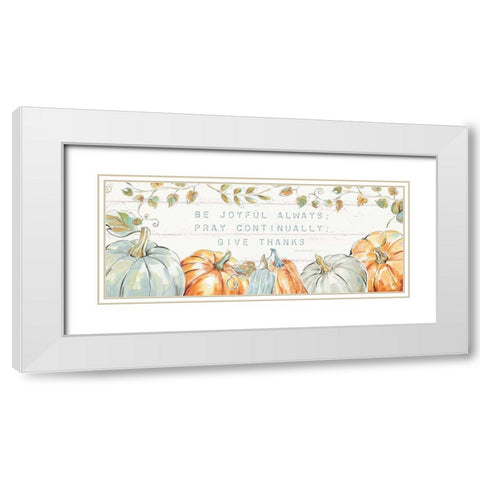 Pumpkin Patch XV White Modern Wood Framed Art Print with Double Matting by Brissonnet, Daphne