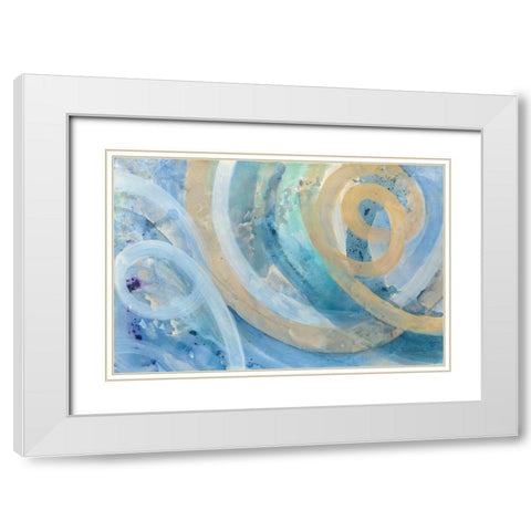 On the Roller Coaster White Modern Wood Framed Art Print with Double Matting by Hristova, Albena