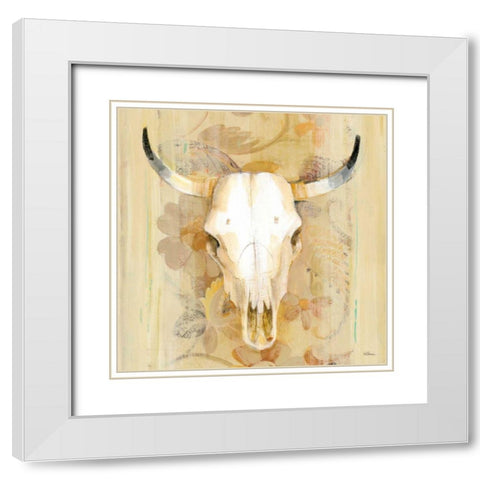 Hers Crop White Modern Wood Framed Art Print with Double Matting by Hristova, Albena