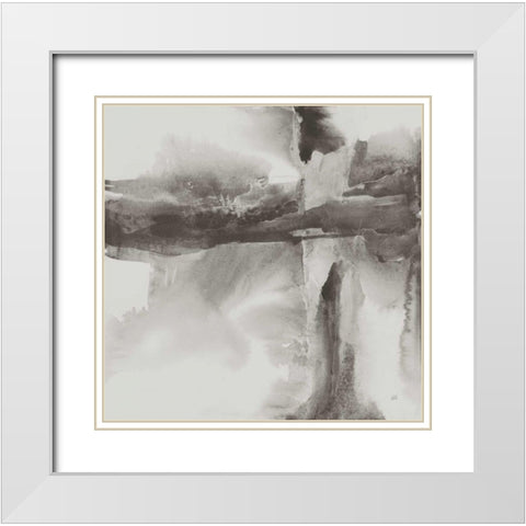 Gray Tones II White Modern Wood Framed Art Print with Double Matting by Paschke, Chris