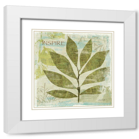 Woodland Thoughts II White Modern Wood Framed Art Print with Double Matting by Mullan, Michael