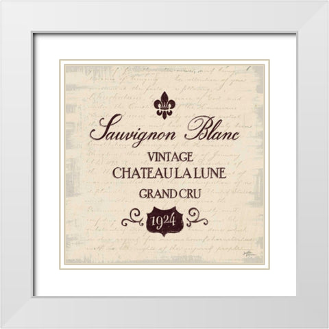 Wine Tasting VI White Modern Wood Framed Art Print with Double Matting by Penner, Janelle