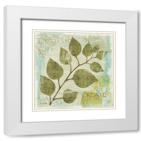 Woodland Thoughts III White Modern Wood Framed Art Print with Double Matting by Mullan, Michael