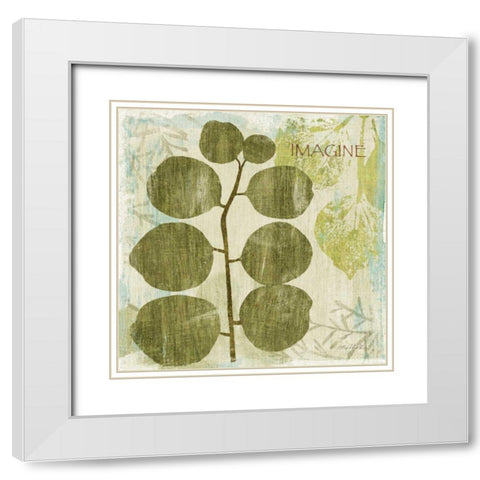 Woodland Thoughts I White Modern Wood Framed Art Print with Double Matting by Mullan, Michael