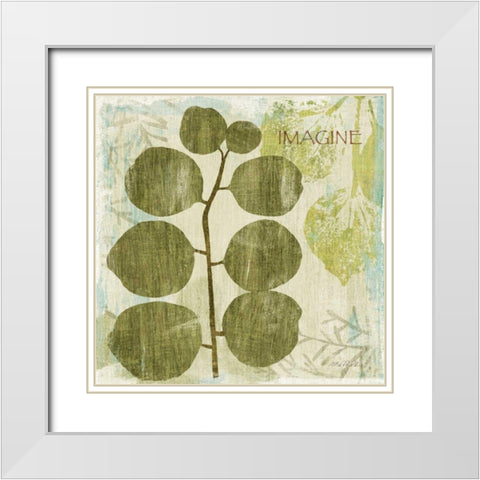 Woodland Thoughts I White Modern Wood Framed Art Print with Double Matting by Mullan, Michael