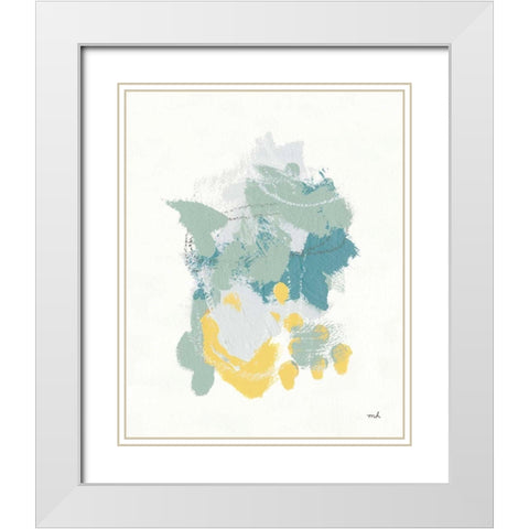 Hopeful I White Modern Wood Framed Art Print with Double Matting by Hershey, Moira