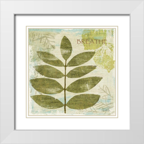Woodland Thoughts IV White Modern Wood Framed Art Print with Double Matting by Mullan, Michael