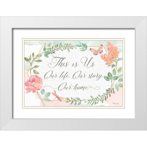 Watercolorful IV White Modern Wood Framed Art Print with Double Matting by Grove, Beth