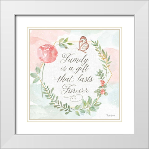 Watercolorful VIII White Modern Wood Framed Art Print with Double Matting by Grove, Beth