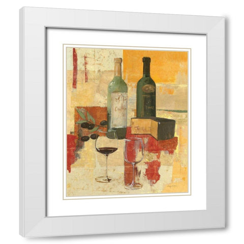 Contemporary Wine Tasting III White Modern Wood Framed Art Print with Double Matting by Tillmon, Avery