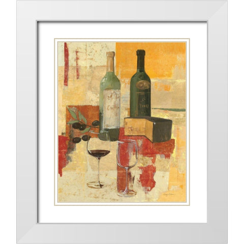 Contemporary Wine Tasting III White Modern Wood Framed Art Print with Double Matting by Tillmon, Avery