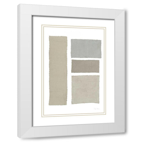 Painted Weaving III on White v2 White Modern Wood Framed Art Print with Double Matting by Rhue, Piper
