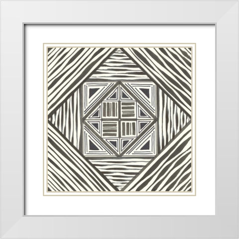 Graphics II White Modern Wood Framed Art Print with Double Matting by Paschke, Chris